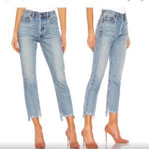 Citizens Of Humanity Blue Ankle Cropped Jeans